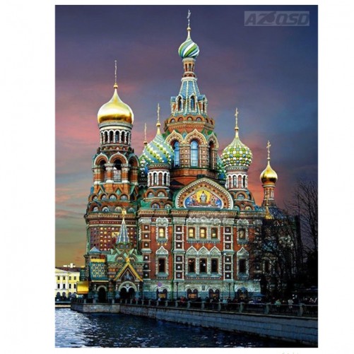 "St. Petersburg Church" - Full solid Square diamond art puzzle
