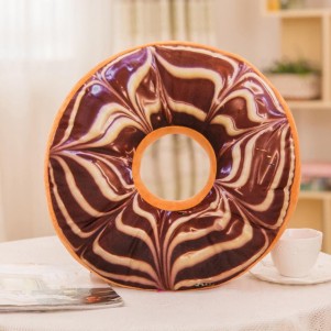 Chocolate/Vanilla Donut Pillow Case