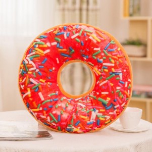 Strawberry Donut Pillow Case
