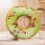 Lime & Sprinkles Donut Pillow Case