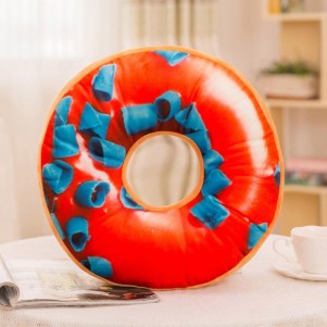 Watermelon/Blueberry Donut Pillow Case